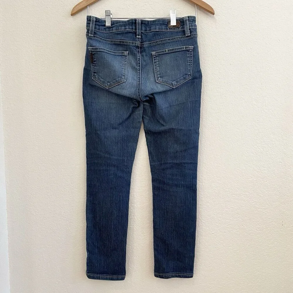 Paige Women's Peg Skinny Jeans Size 26 Stretch Medium‎ Wash Denim